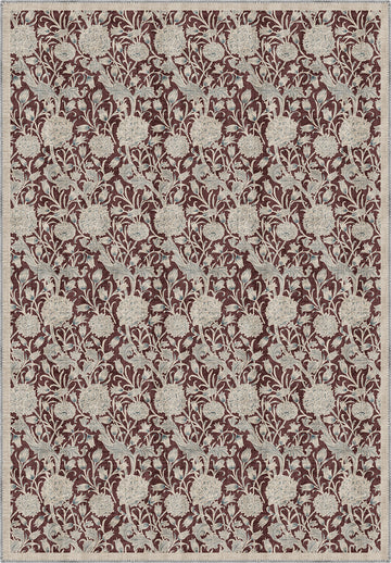 Thalassa Burgundy Vintage Rug
