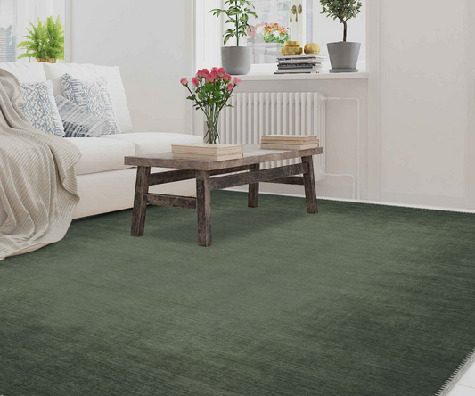 How to Cherish Your Living Room with a Green Rug