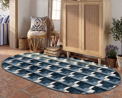 100 x 150 cm oval rugs for a soft, flowing look in any room.