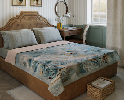 A winter blanket on a bed