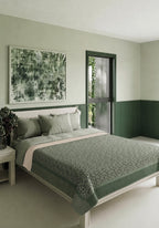 Zafira Green Animal Print Blanket
