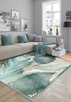 Althea Green Floral Rug