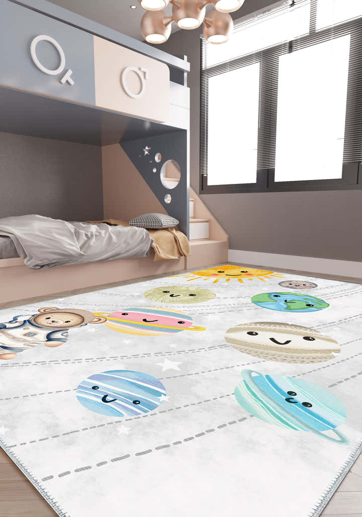 Universo Washable Kids Space Rug
