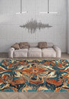 Brynn Orange Medallion Rug