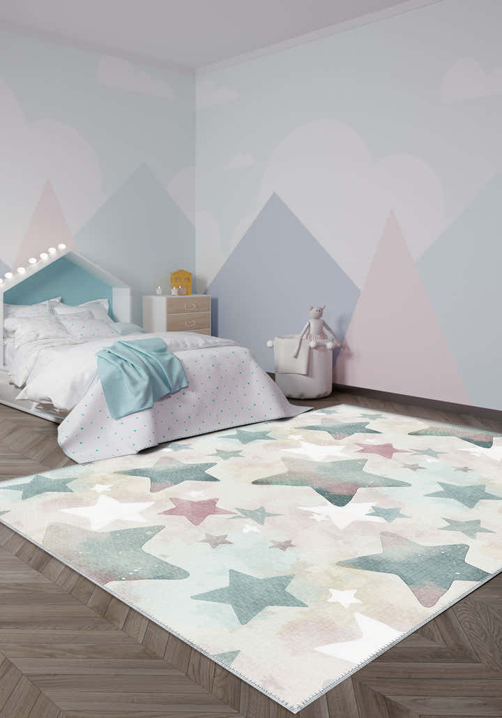 Stella Washable Kids Star Rug