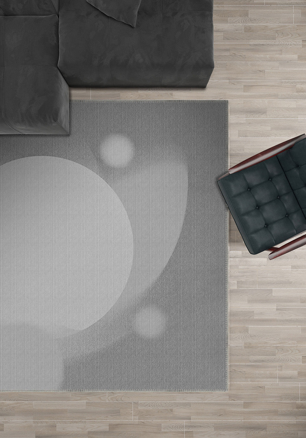 Benjamin Grey Modern Rug