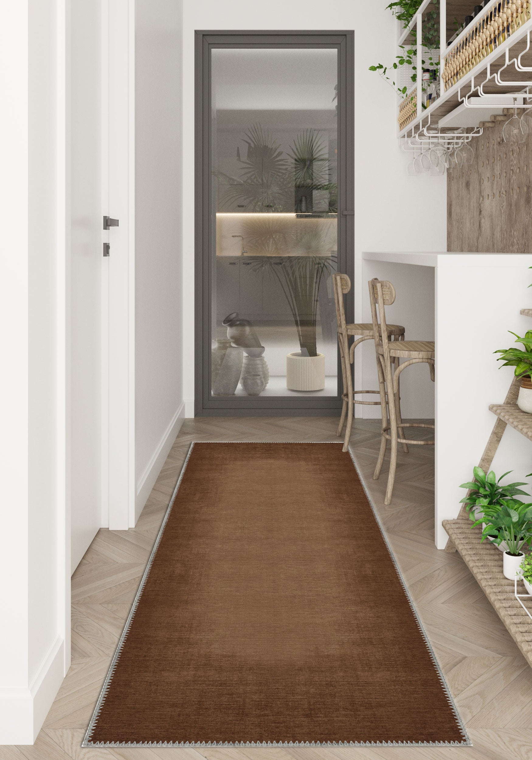 Olivia Ombre Terracotta Rug
