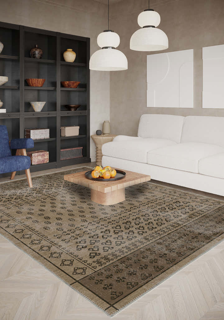 Luca Brown Tribal-Ethnic Rug