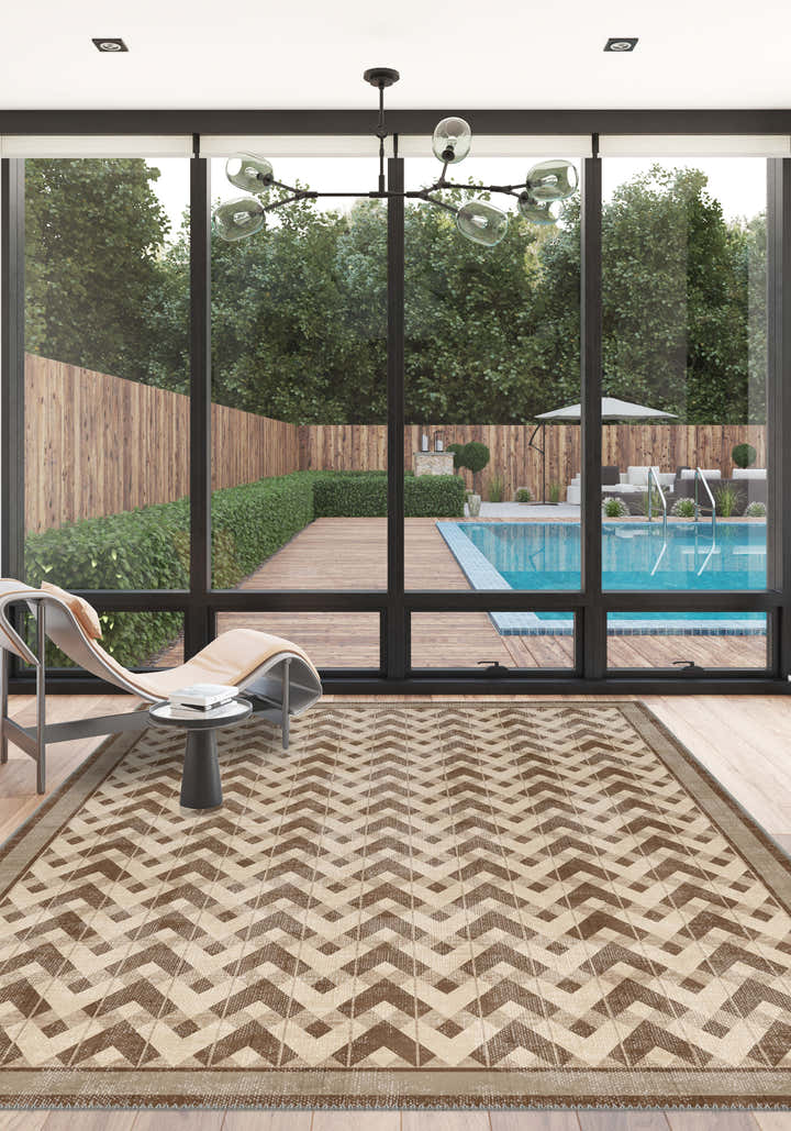 Melisande Geometric Washable Rug