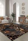 Caius Brown Animal Print Rug