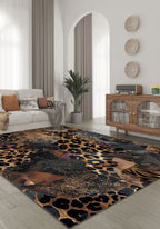 Caius Brown Animal Print Rug