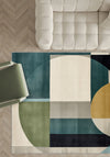 Daryn Geometric Washable Rug