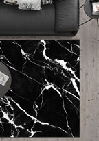 Julia Black Washable Rug
