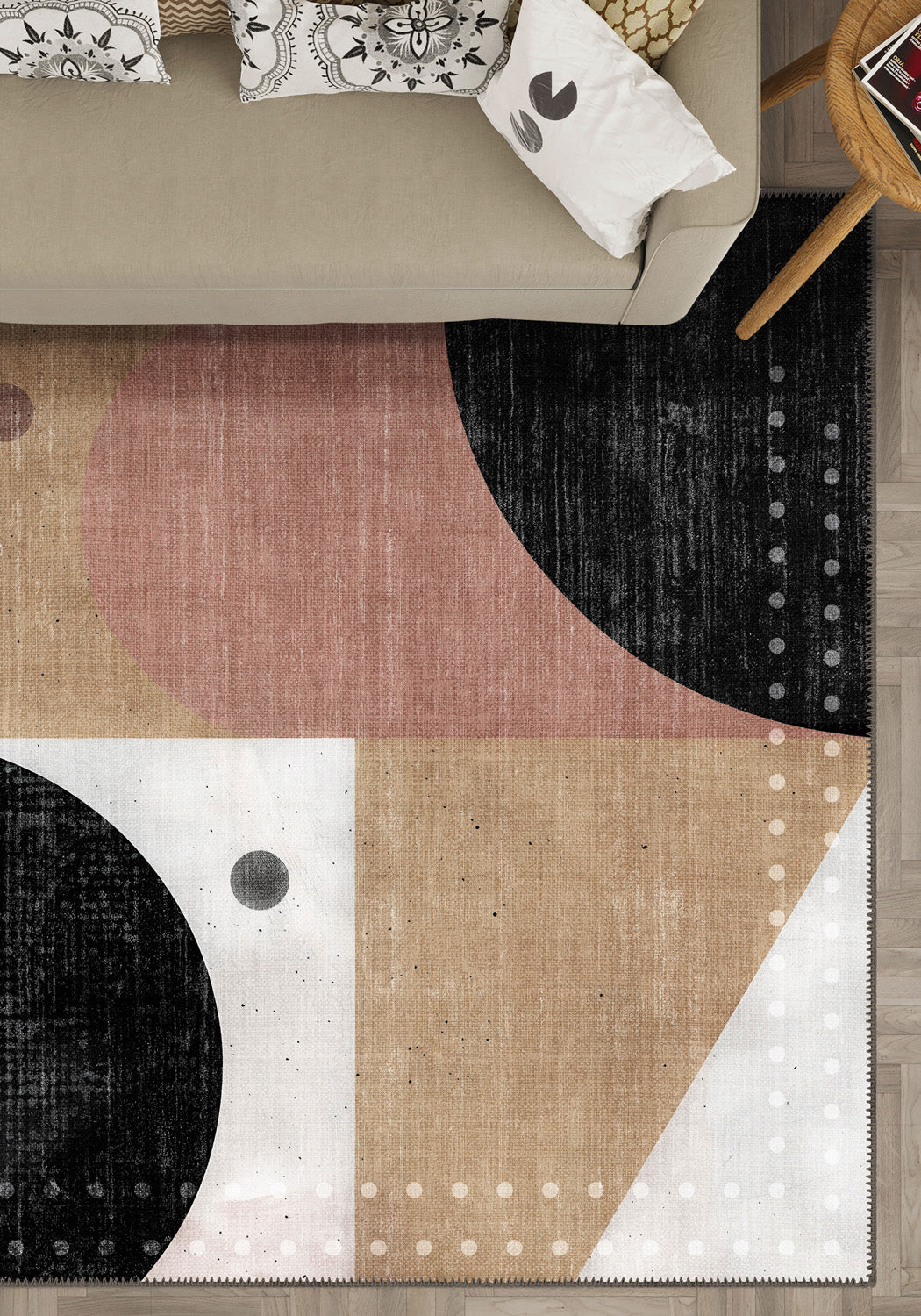 Bastion Colourful Washable Rug