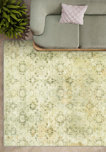 Ariana Green Vintage Washable Rug