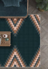 Cadmus Geometric Teal Rug