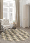 Odette Beige Plaid Rug