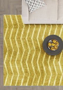 Alice Yellow Modern Washable Rug