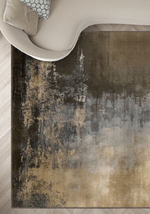 Gabriella Brown Abstract Rug