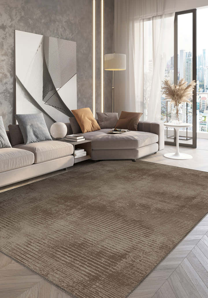 Oliver Brown Distressed Rug