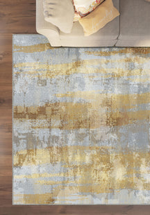 Brianna Abstract Gold Rug