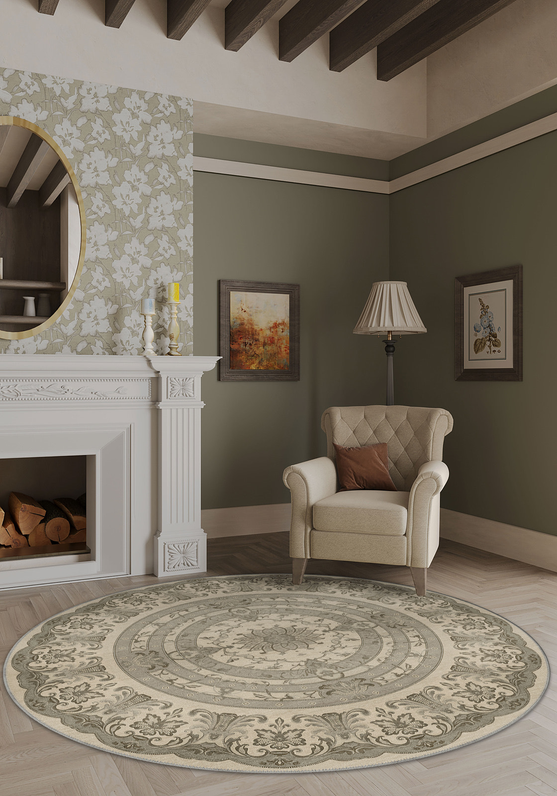 Dorian Beige Turkish Rug