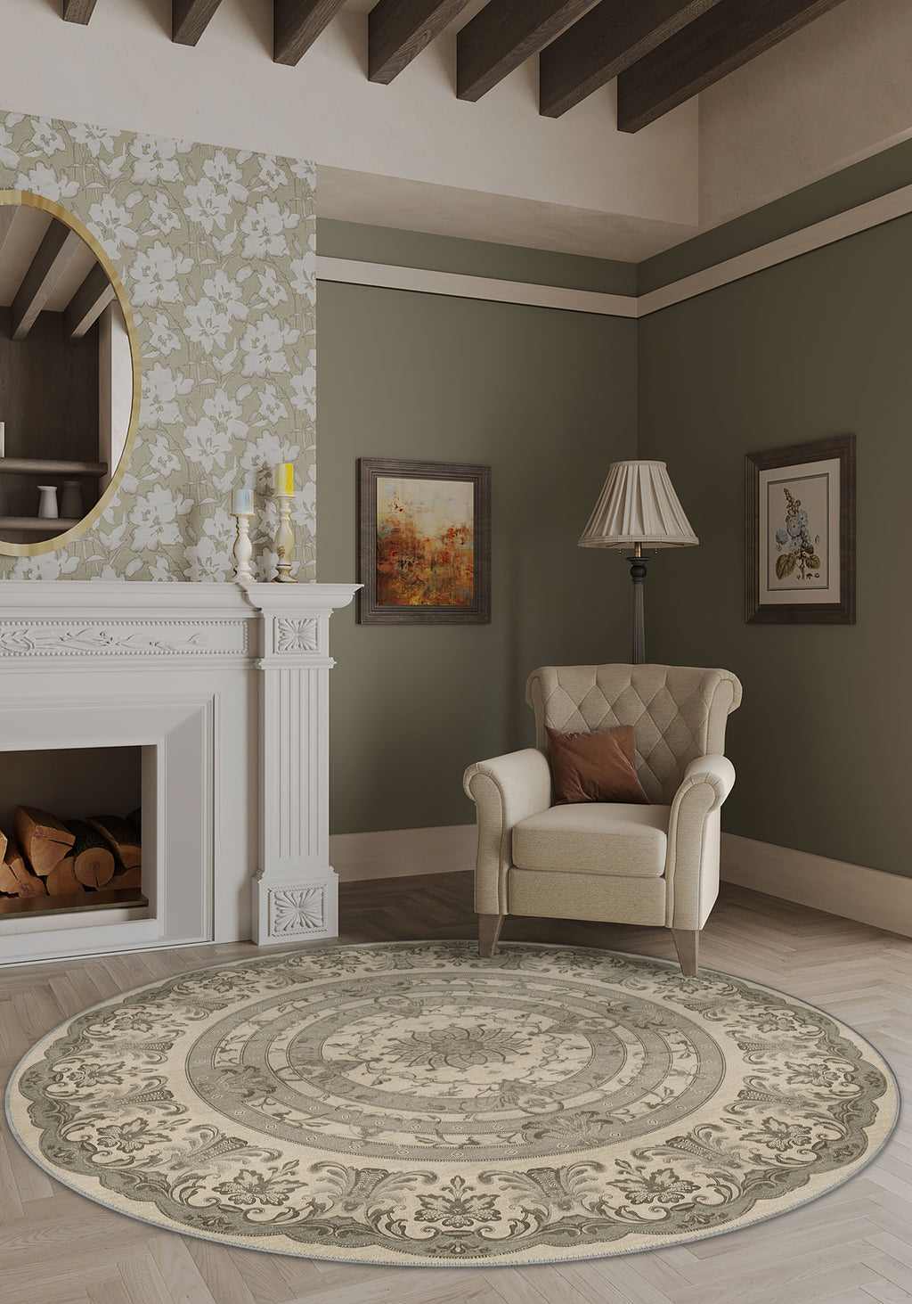 Dorian Beige Turkish Rug