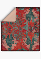Eira Red Throw Blanket