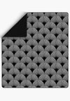 Addison Geometric Black Blanket