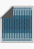 Quillon Blue Checkered Blanket