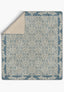 Odessa Cream Blue Blanket Throw