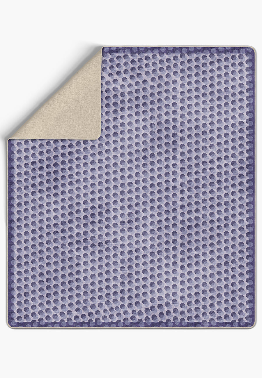 Perrin Polka Dot Purple Blanket