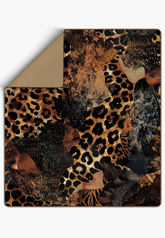 Caius Leopard Bedspread Blanket Throw