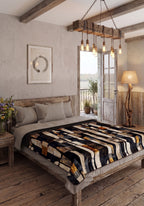Meliora Abstract Black Blanket