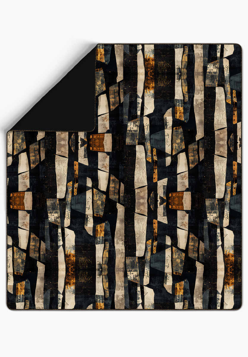 Meliora Abstract Black Blanket