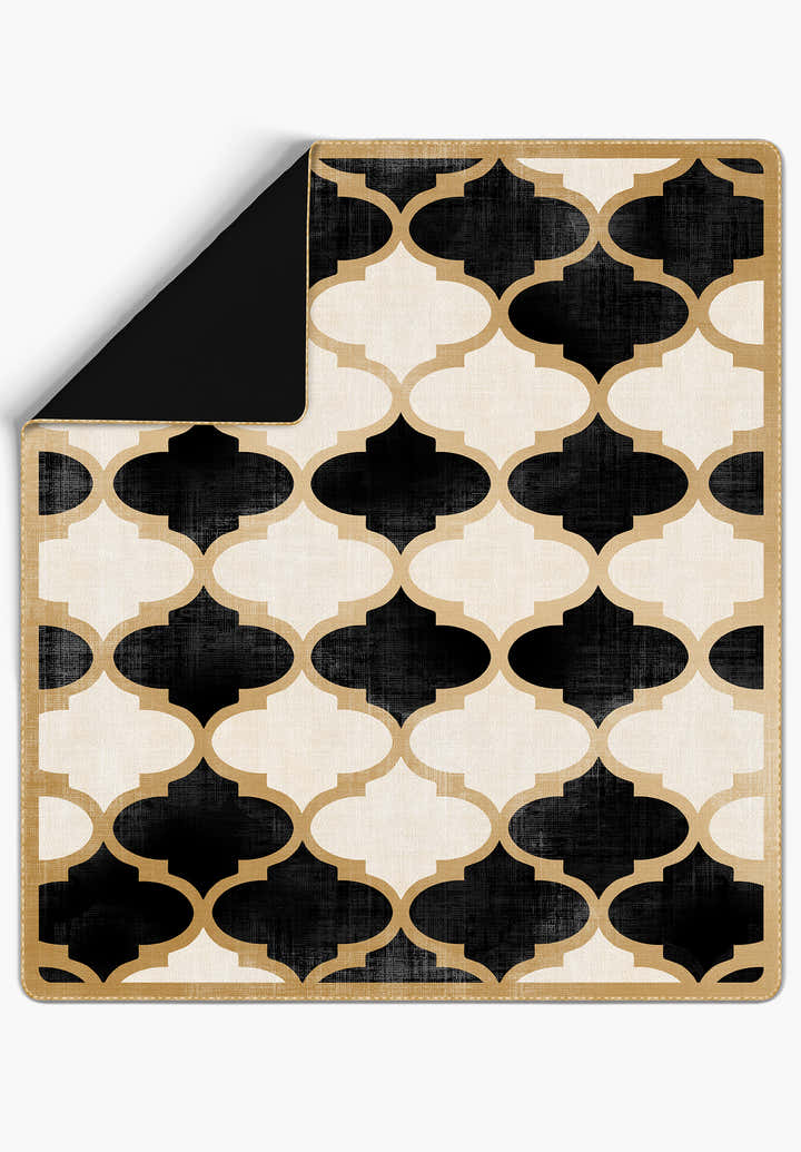 Zoe Black and White Blanket Bedspread