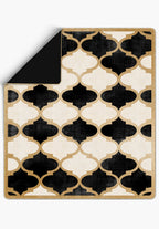 Zoe Black and White Blanket Bedspread
