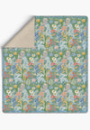Spring Green Floral Blanket Bedspread