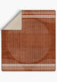 Nathan Geometric Cinnamon Blanket