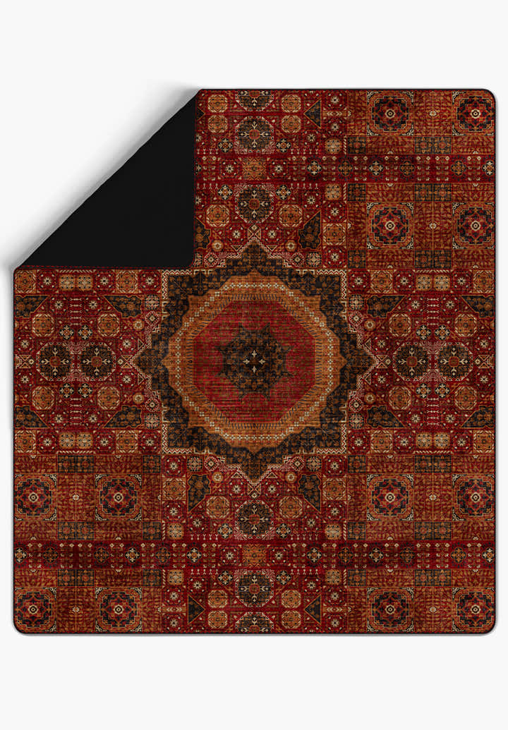 Yasmin Rug Motifs Blanket Bedspread
