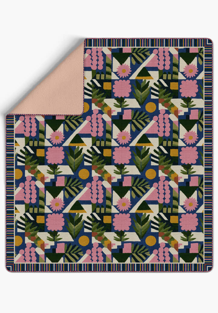 Zinnia Bauhaus Blanket Bedspread