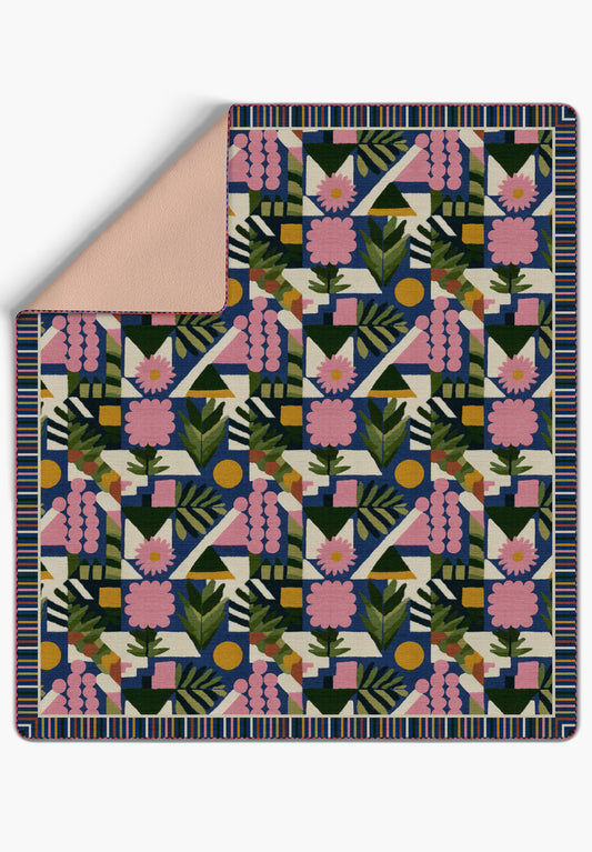 Zinnia Bauhaus Blanket Bedspread
