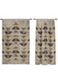 Celestia Beige Moth Curtain