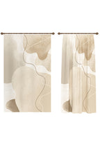 Alindra Beige Modern Curtain