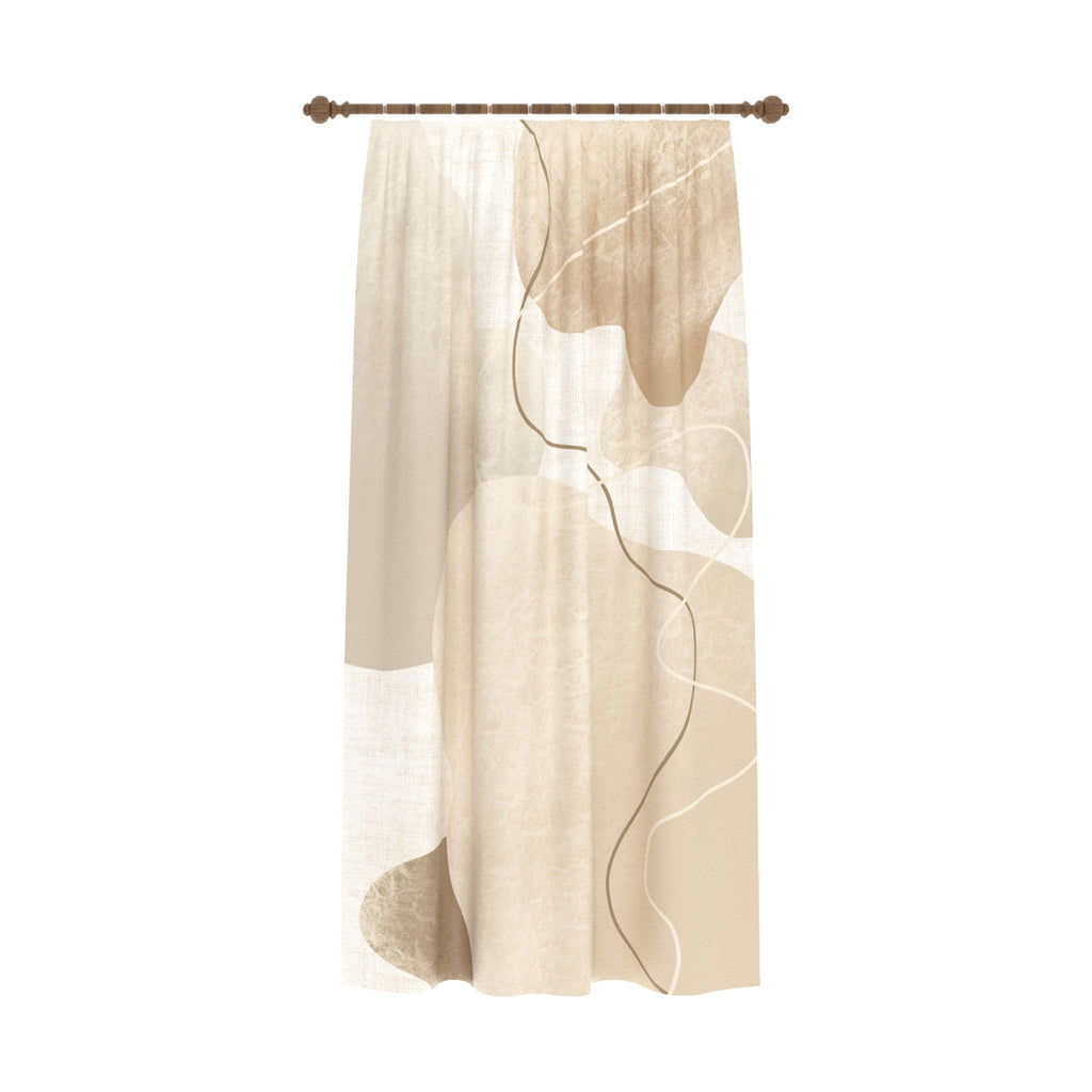 Alindra Beige Modern Curtain