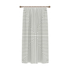 Kylie Green Striped Curtain