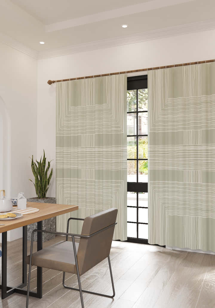 Charles Sage Green Curtain