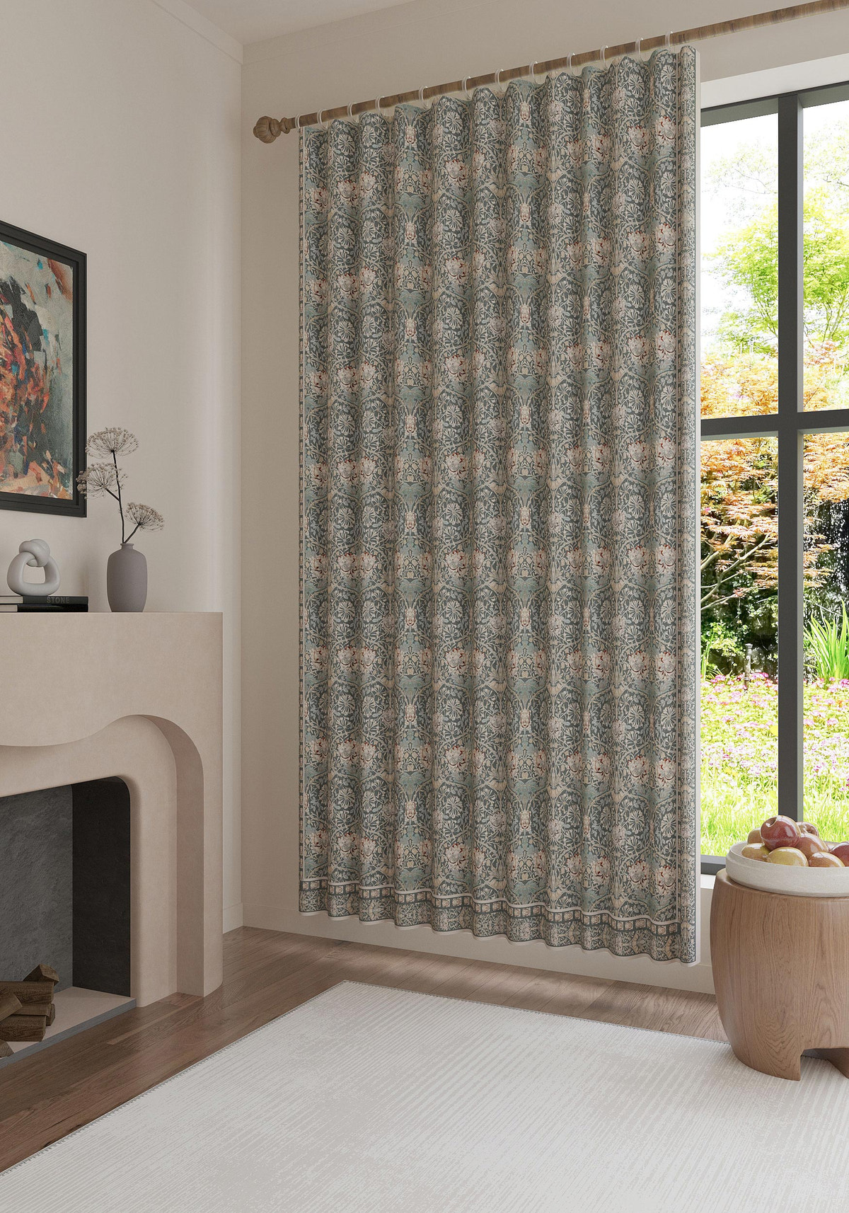 Zachary Green Vintage Curtain