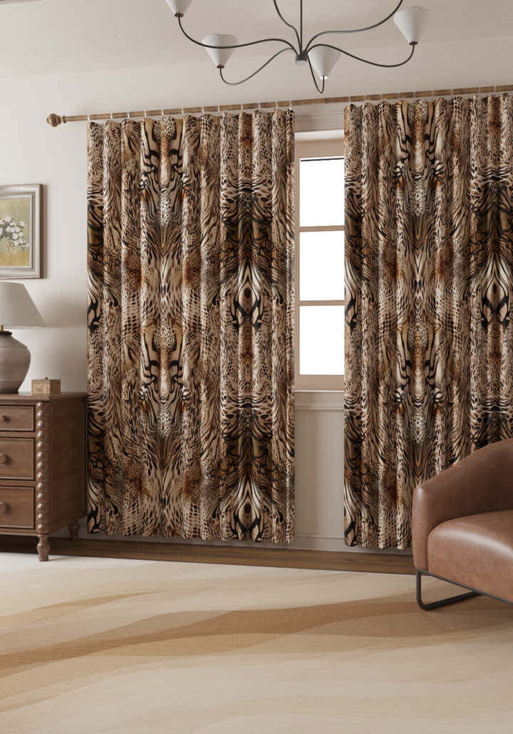 Sarana Animal Print Curtain