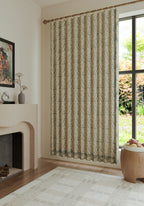 Odessa Sage Green Damask Curtain